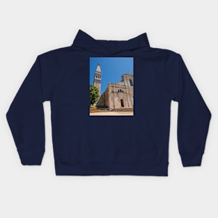 Saint Euphemia Church in Rovinj, Croatia Kids Hoodie